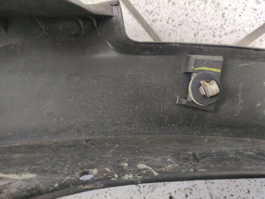 фото №6, Молдинг крила ліва сторона перед перед ліва сторона mazda cx-9 facelift