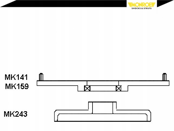 фото №2, Monroe подушка амортизатора підшипник volvo 850 s70