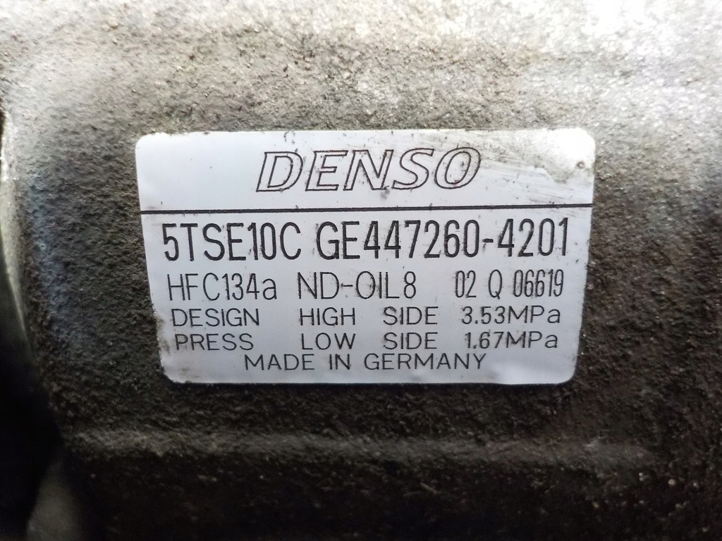 фото №9, Toyota yaris iii 2013r 1.4 d4d компресор кондиціонера ge447260-4201