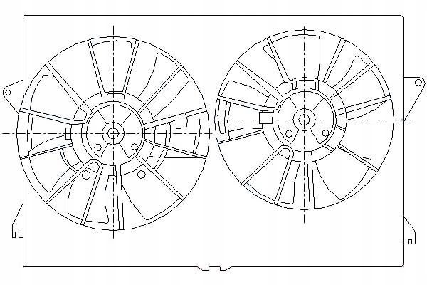 фото №2, Вентилятор радиатора с корпус chrysler pacifica