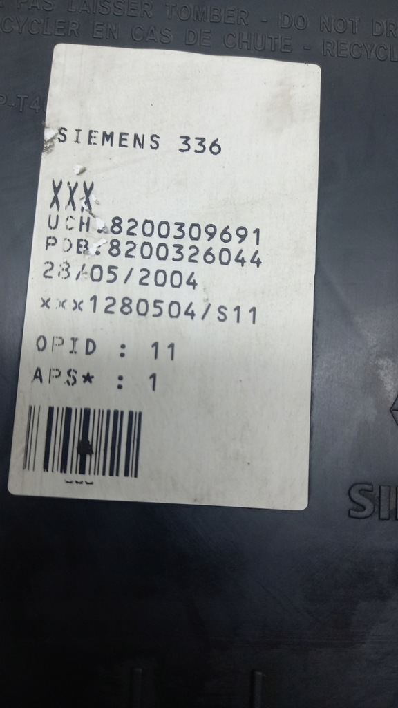 фото №2, Модуль bsi renault megane 04r kombi 1.9d