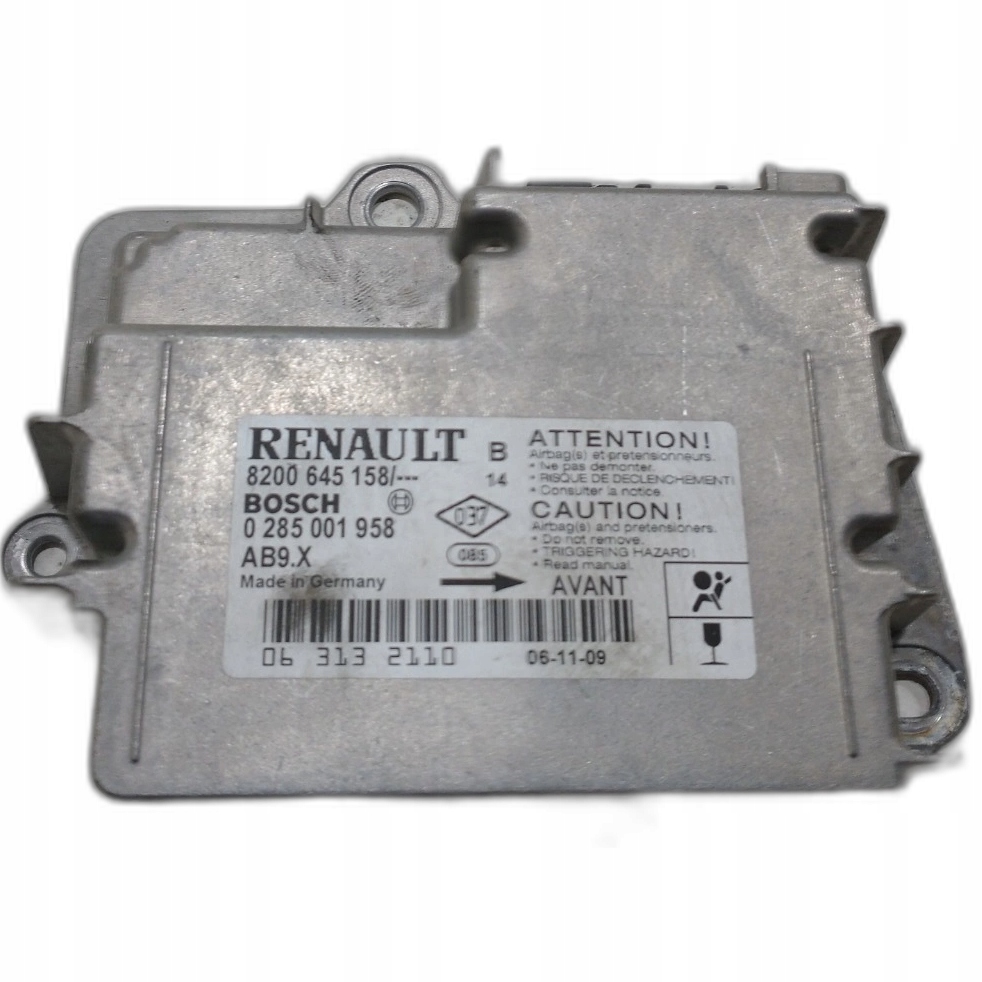 фото №1, Renault clio iii модуль подушек