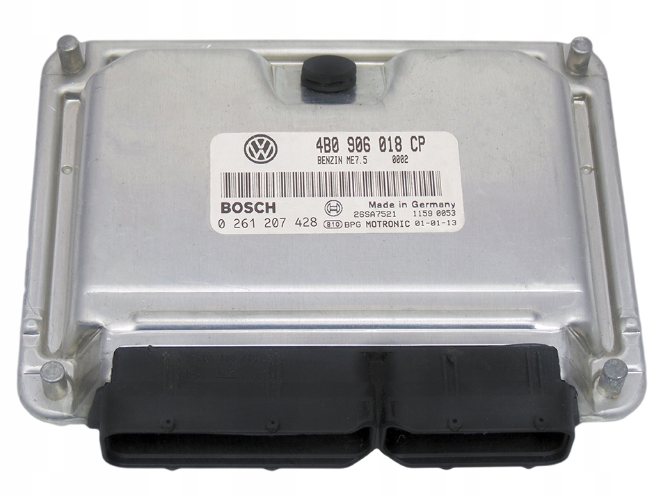 фото №1, Бортовой компьютер ecu vw passat 1.8t 4b0906018cp 0261207428