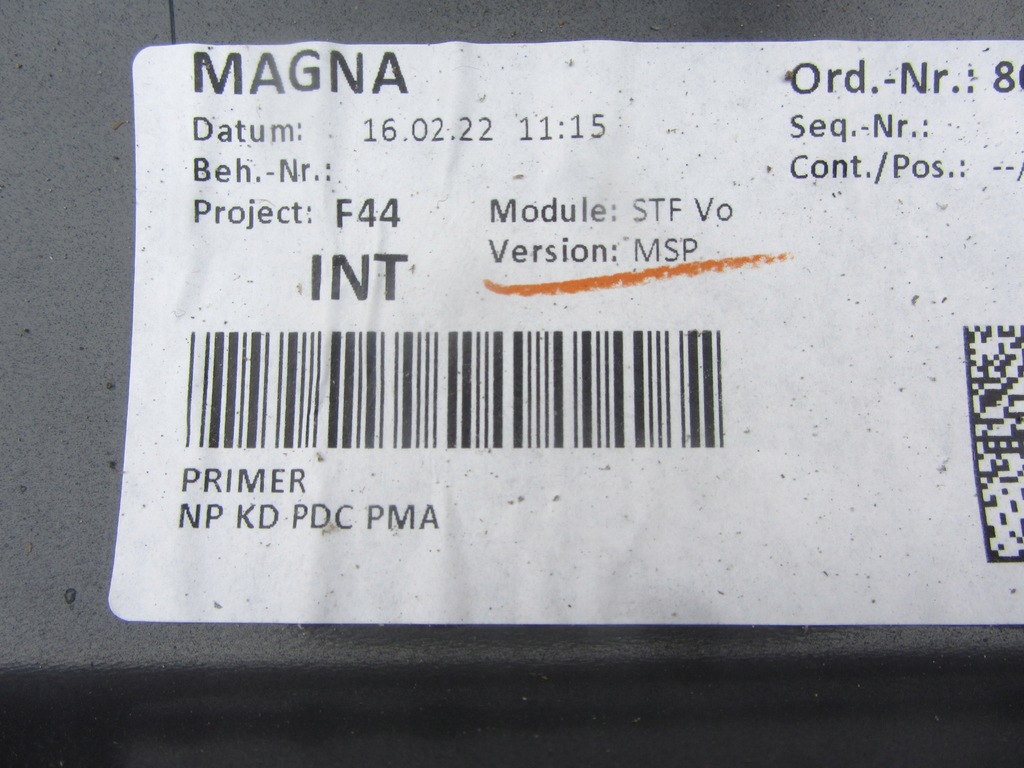 фото №7, Бампер перед bmw grand coupe f44 новый 8075476