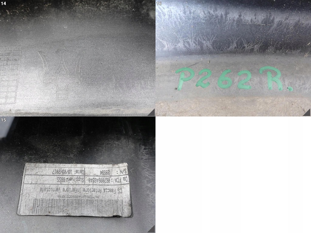 фото №12, Maserati levante m161 16- бампер спойлер дифузор перед