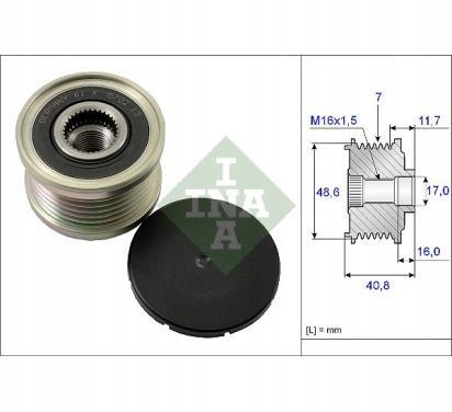 Генератор - сцепление односторонний schaeffler ina 535 0080 10 Цена
