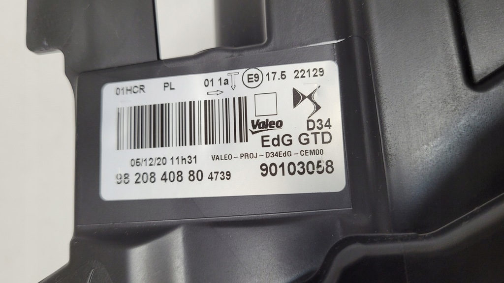 фото №15, Лампа перед передняя левая citroen ds3 crossback оригинальный номер