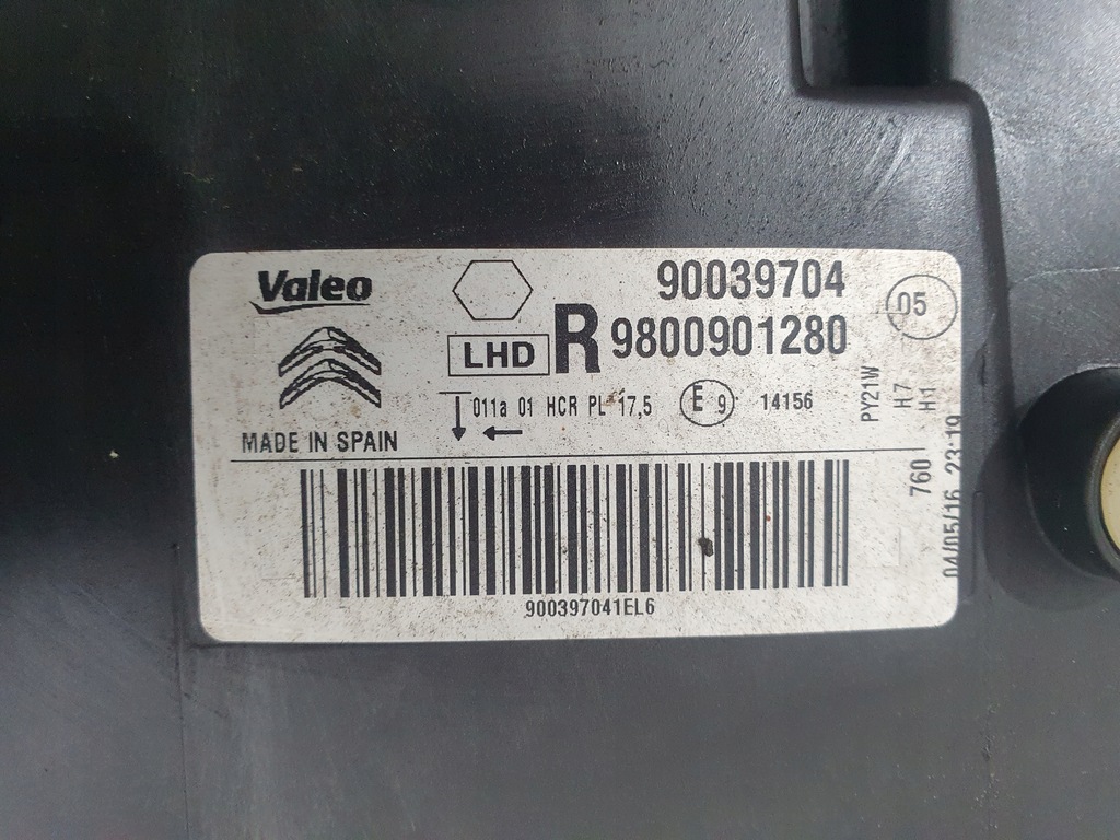 фото №13, Citroen c4 cactus 14-17 лампа перед права правий opole gliwice 9800901280