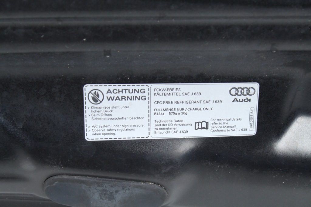 фото №11, Капот крышка двигателя audi q5 8r 2008-2012 ly9b