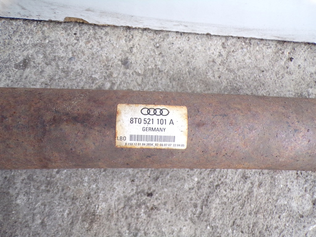 фото №5, Wał приводной audi a5 8t a4 b8 quattro 8t0521101a