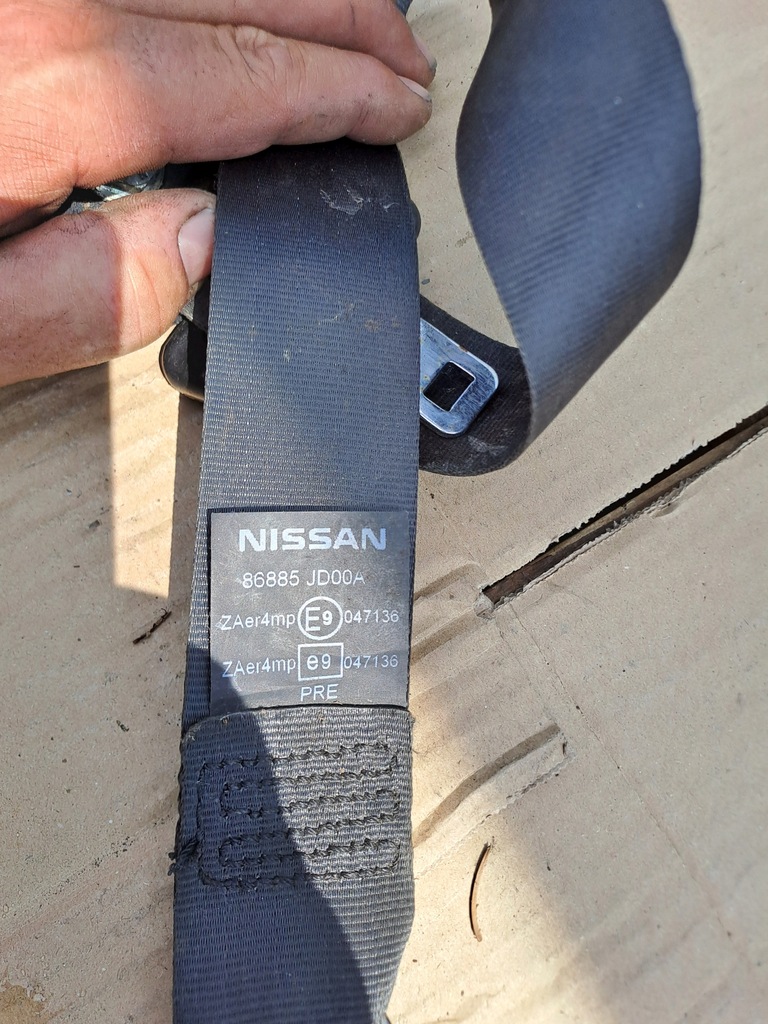 фото №10, Pas безопасности левый перед nissan 86885jd00a