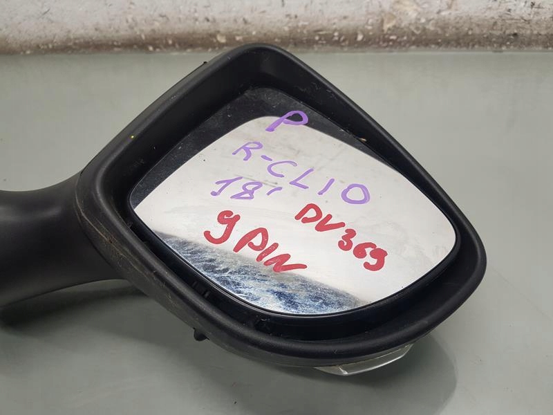 фото №2, Зеркало правое 9 pin dv369 renault clio iv lift