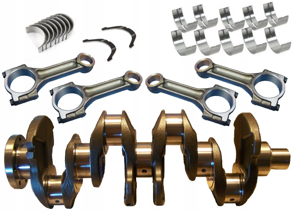 Купить Комплект  wał коленчатый вкладыши шатунные шатуны renault 1.9 dci