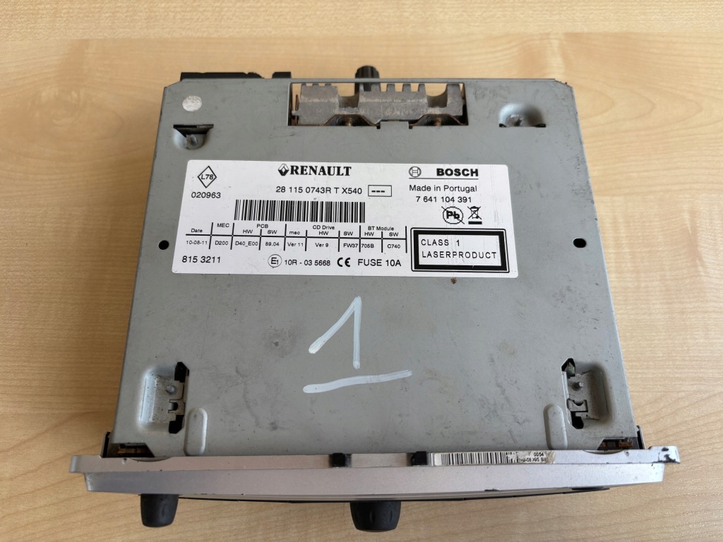 фото №2, Renault scenic megane iii радио 281150743r