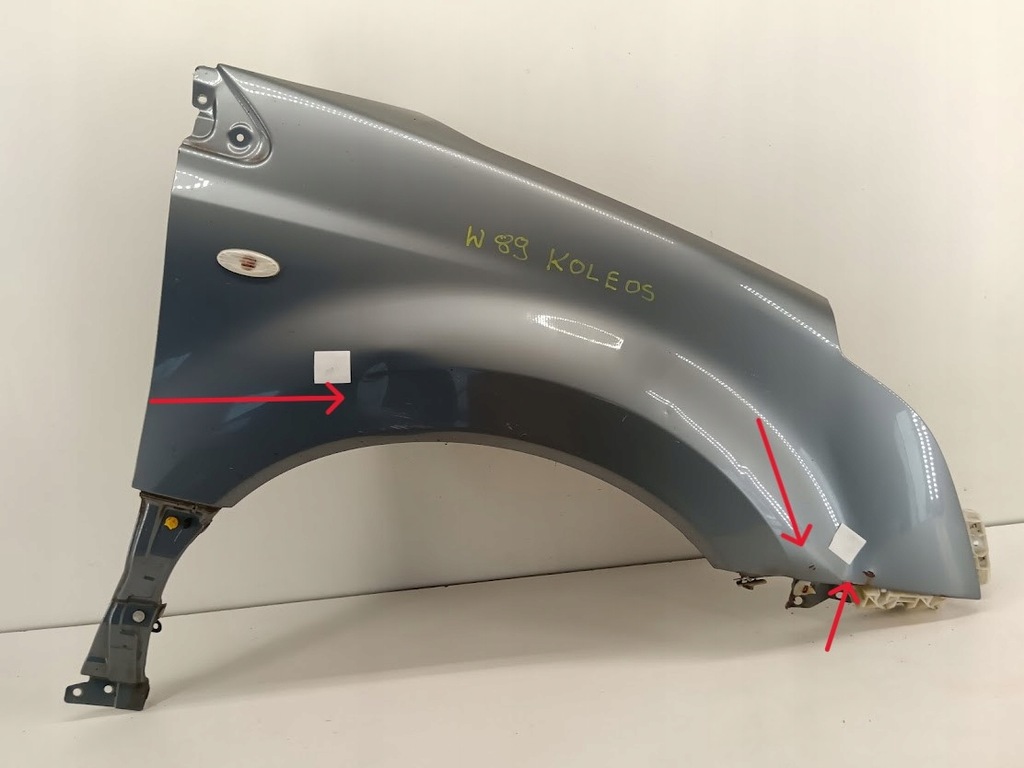 фото №1, Крыло правый перед передний renault koleos 08-11