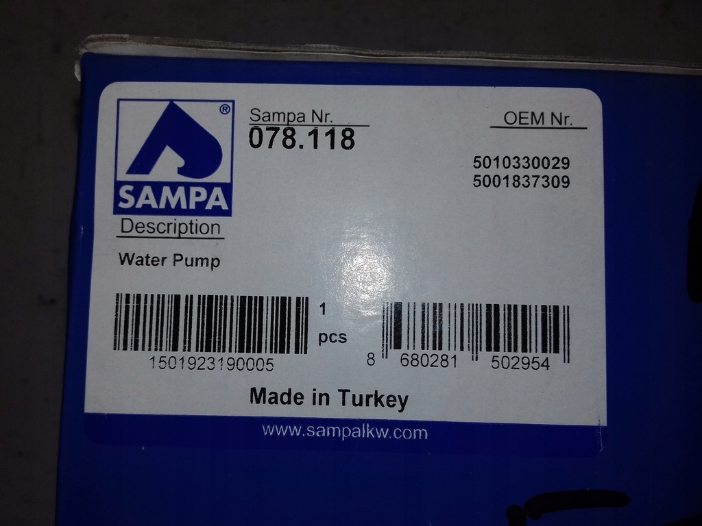 фото №3, Насос wody вкладыш renault kerax / premium 96-