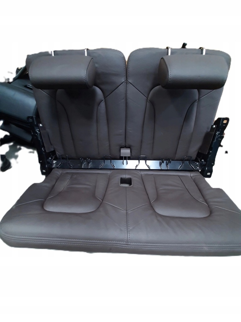 фото №2, Audi q7 2005- заднее сиденье drugi trzeci ряд кожа коричневая