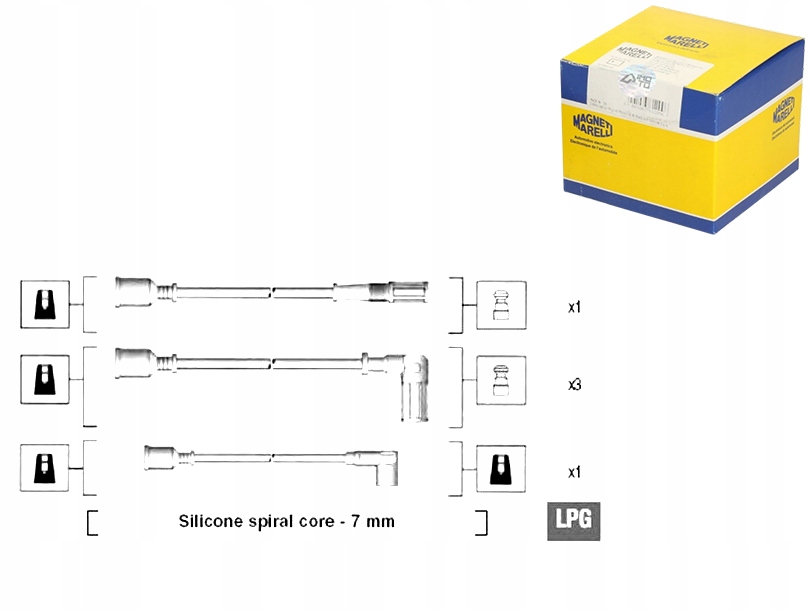 фото №1, Дроти запалювання fiat magneti marelli