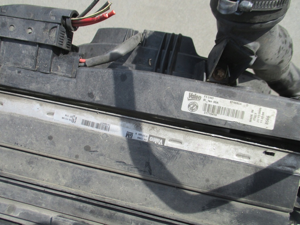 фото №7, Fiat croma ii 1.9 m-jet радиатор вентилятор 06r