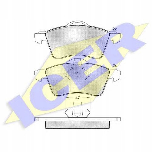 Купити Гальмівні колодки гальмівні перед icer 141166