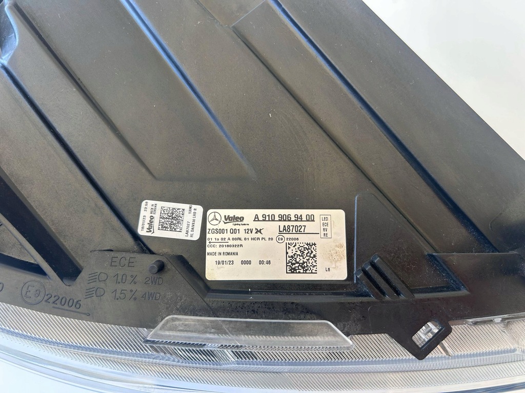 фото №7, Mercedes sprinter 910 лампа правая перед full led 9109069400 оригинал