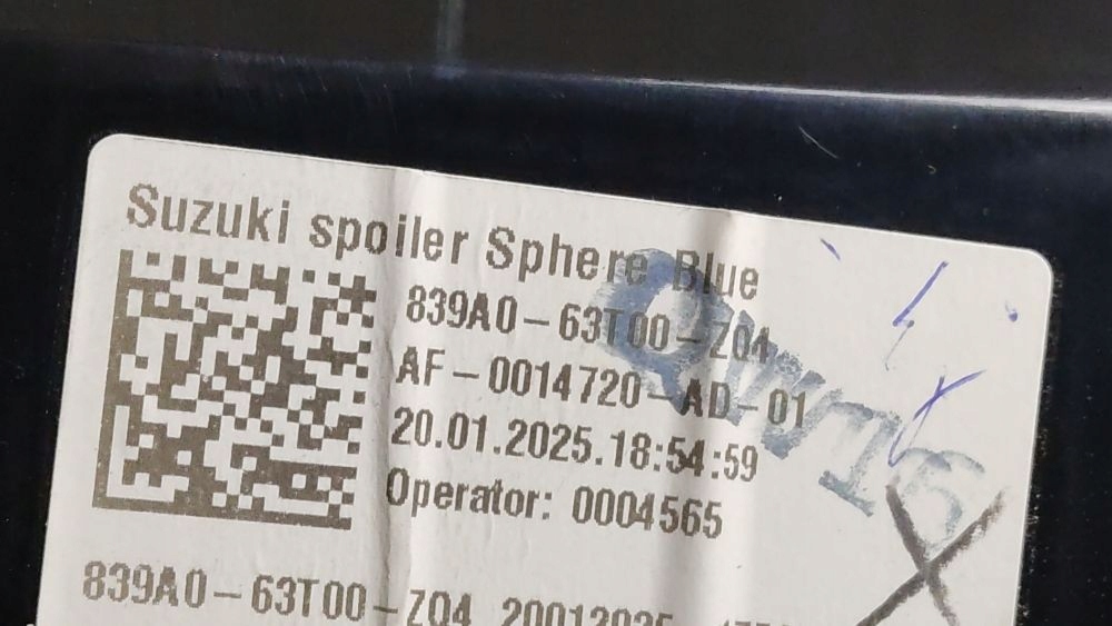 фото №10, 2025 suzuki sx4 s-cross спойлер крышки 839a063t00