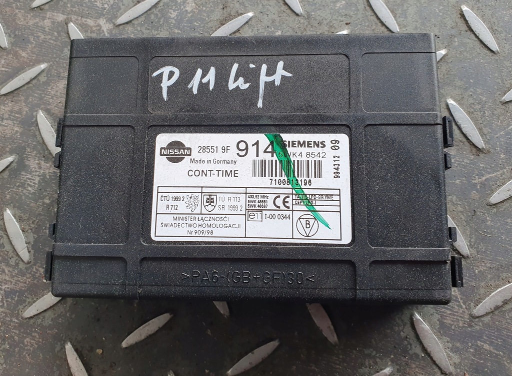 фото №1, Модуль bsi nissan primera p11 lift 285519f