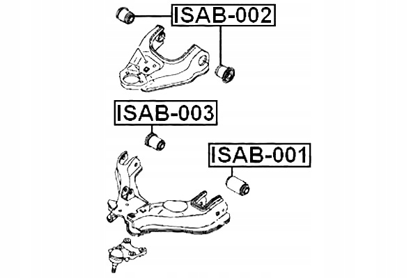фото №2, Febest isab-001 подшипниковый узел, рычаг