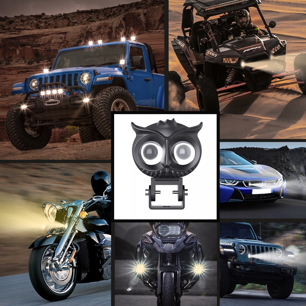 фото №14, Led противотуманная фара motocyklowy лампа фара dla quada