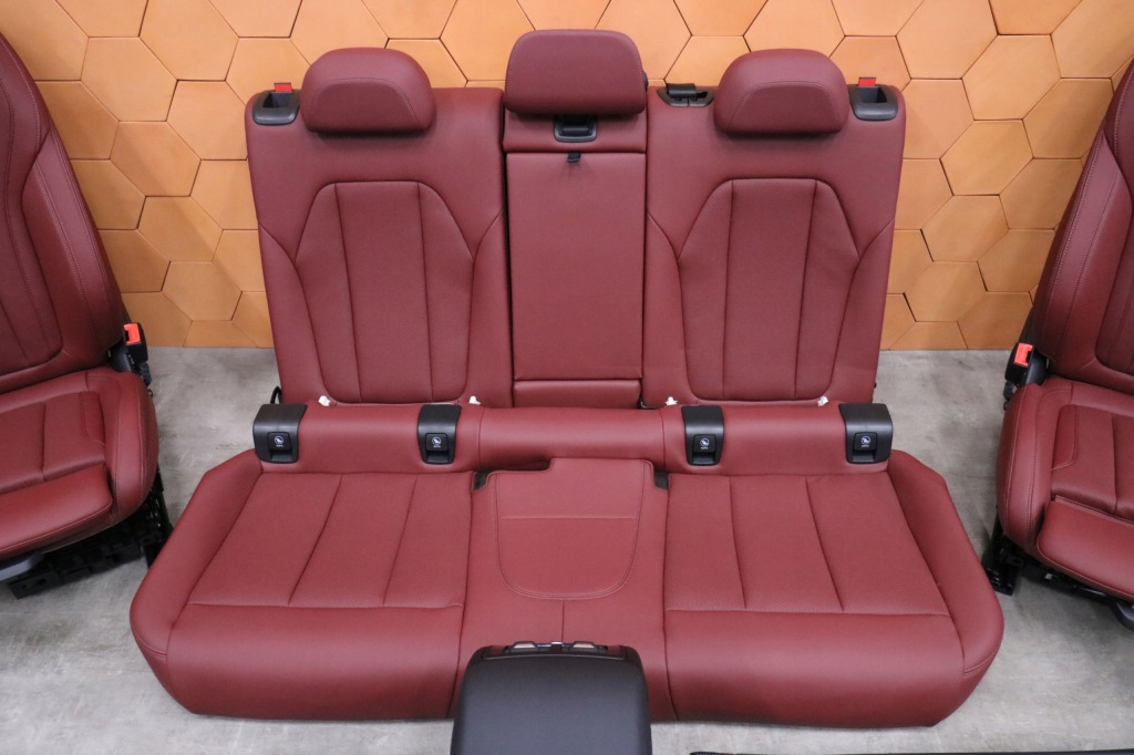 Bmw x4 g02 lci салон сидіння заднє сидіння обшивки sport tacora rot пам'ять 41 km ! Зі Шроту