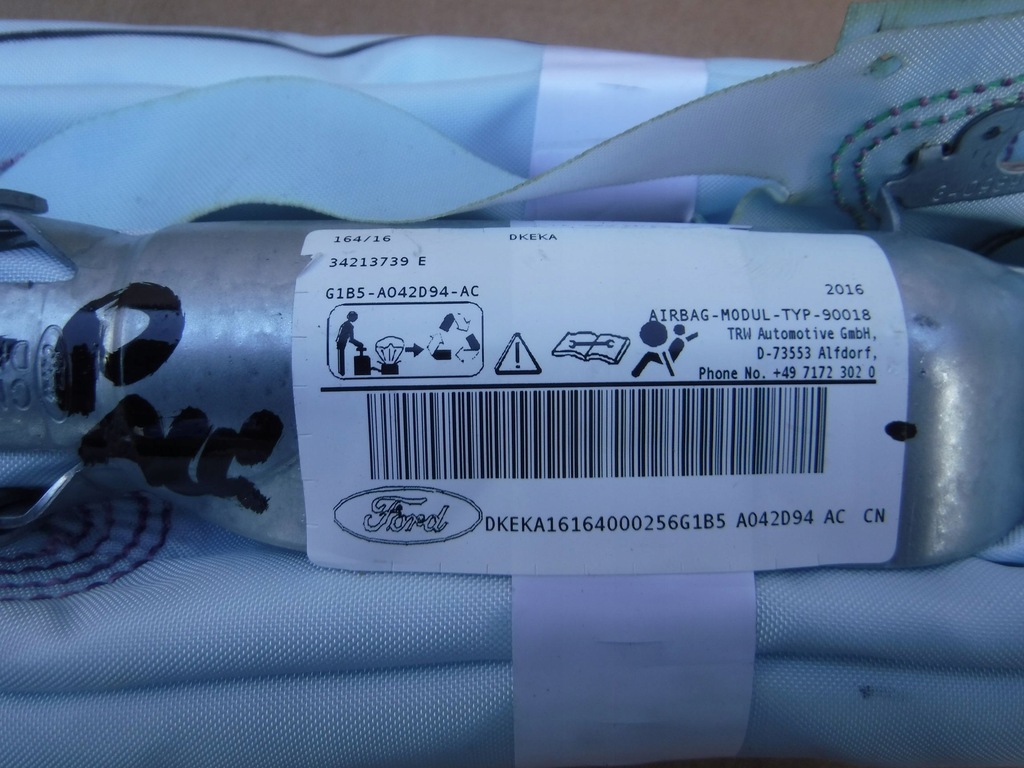 фото №9, Подушка безпеки подушка шторка безпеки ліва права ford ka plus