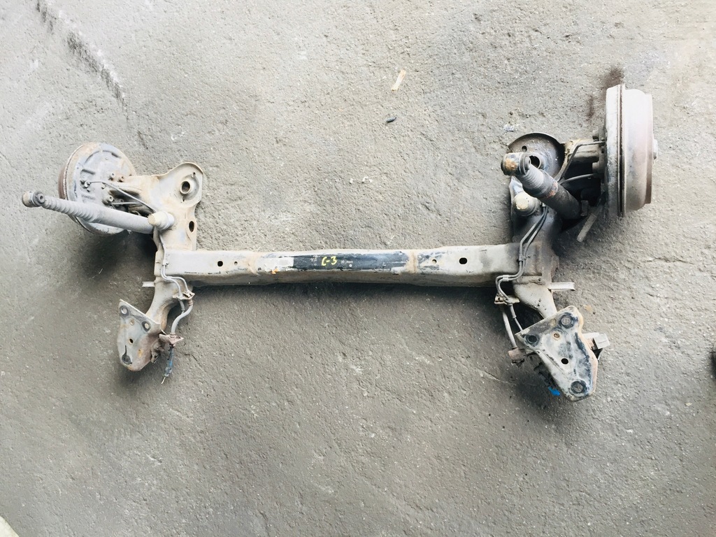 фото №1, Балка oś задняя na тормозные барабаны citroen c3 ii