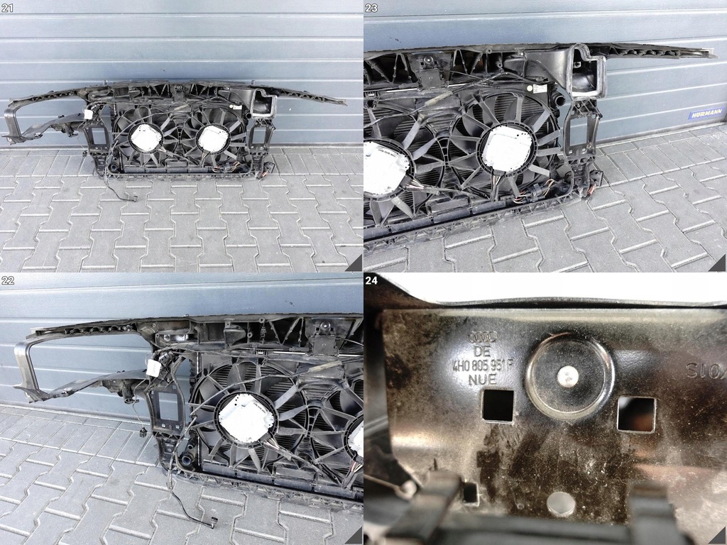 фото №10, Audi a8 s8 4h0 d4 lift 13-17 підсилювач pas радіатор вентилятор перед