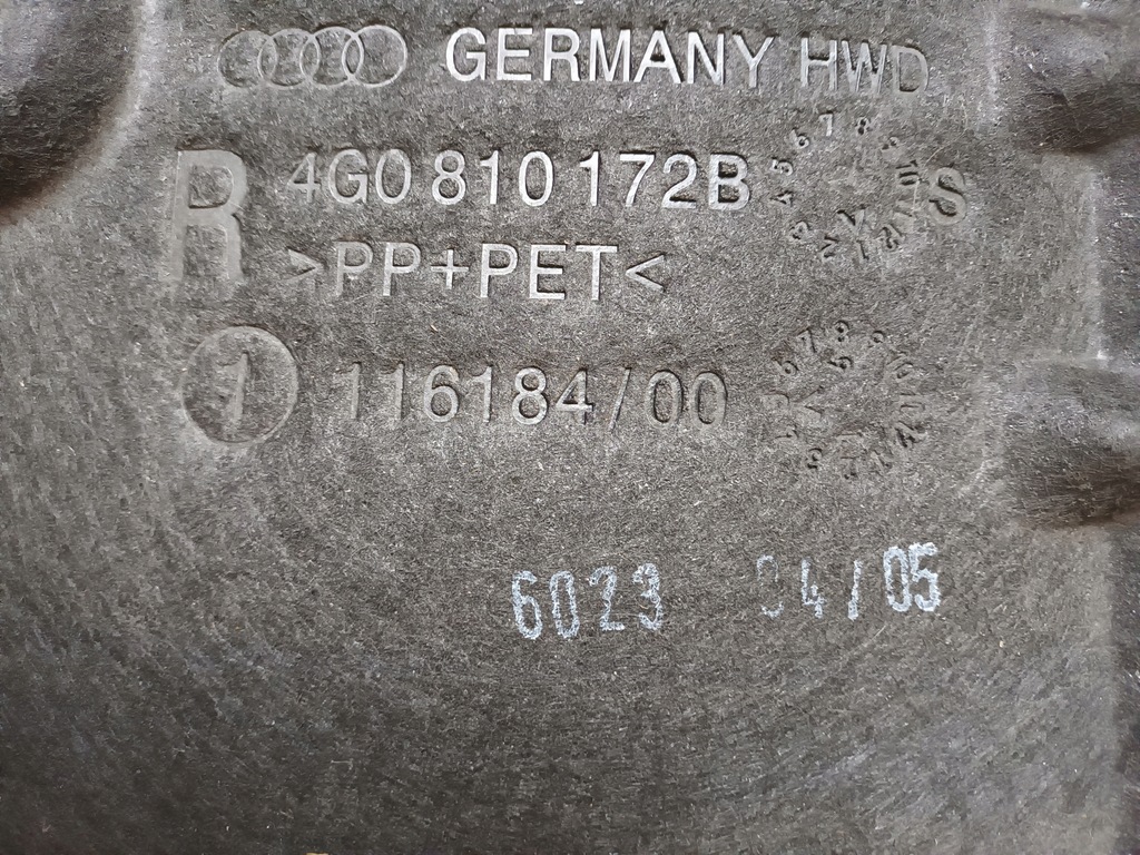 фото №8, Audi a6 c7 4g підкрилок задня праве оригінал 4g0810172b 28k