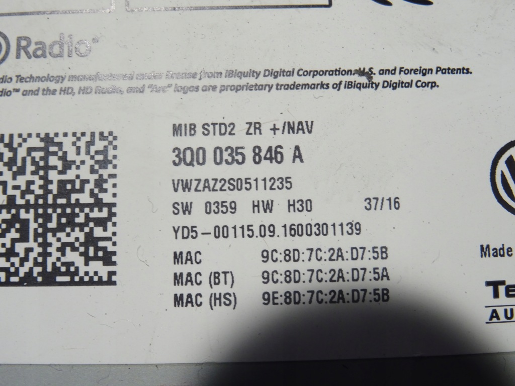 фото №13, Дисплей экран считыватель навигация navi vw polo v 5 6c0 6c lift 14-17