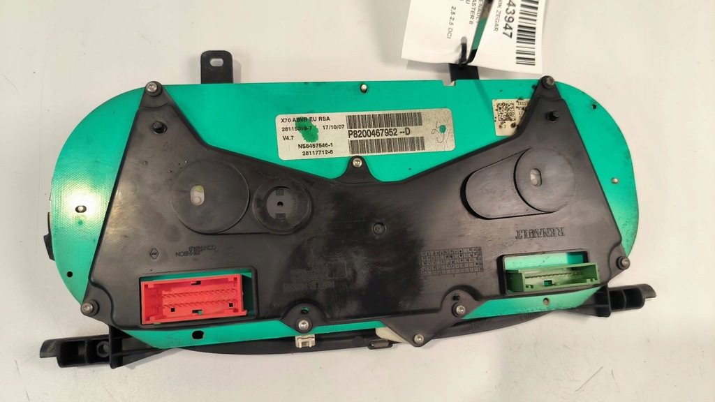 фото №6, Счетчик приборная панель 8200467952d renault master ii