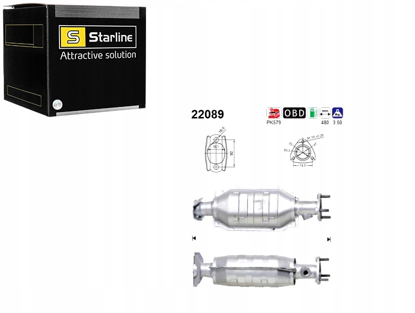 фото №1, Каталізатор honda cr-v 2.0i 04 99- starline
