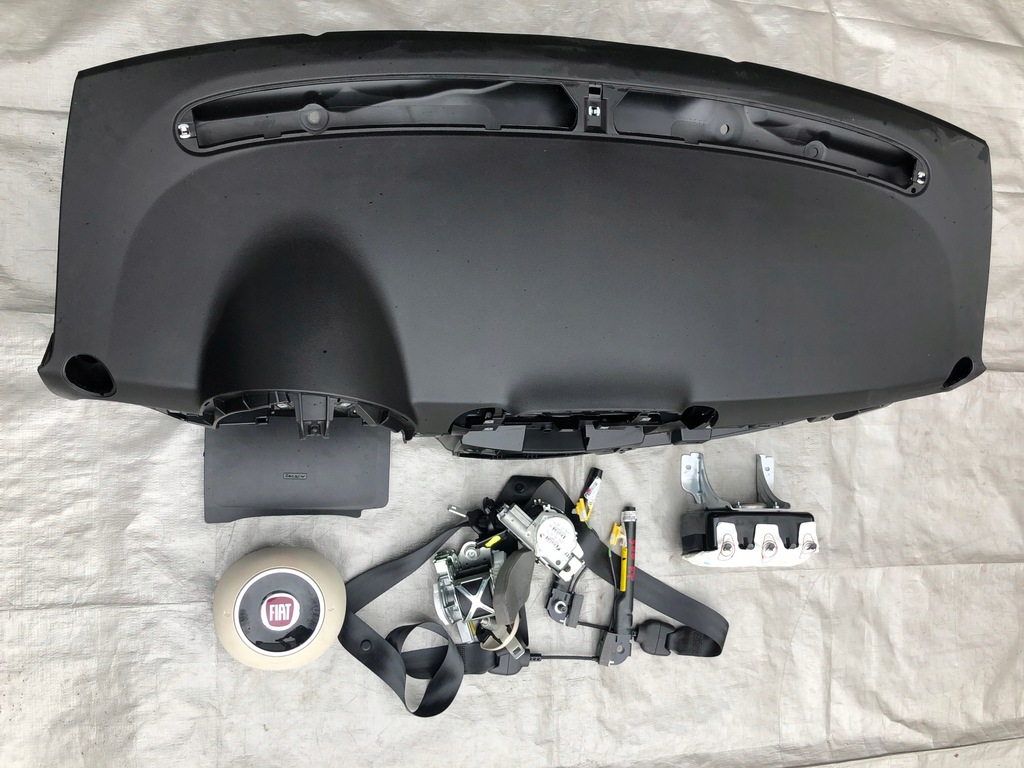 фото №6, Fiat 500 lift панель приладів подушки безпеки подушка безпеки натягувачі 19r