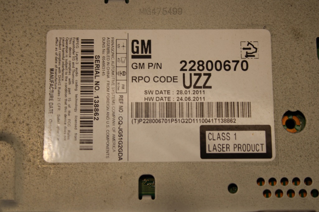 фото №3, Радио cd chevrolet orlando