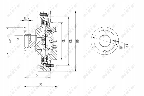 фото №9, Nrf сцепление вязкостная nissan pathfinder 01/2005