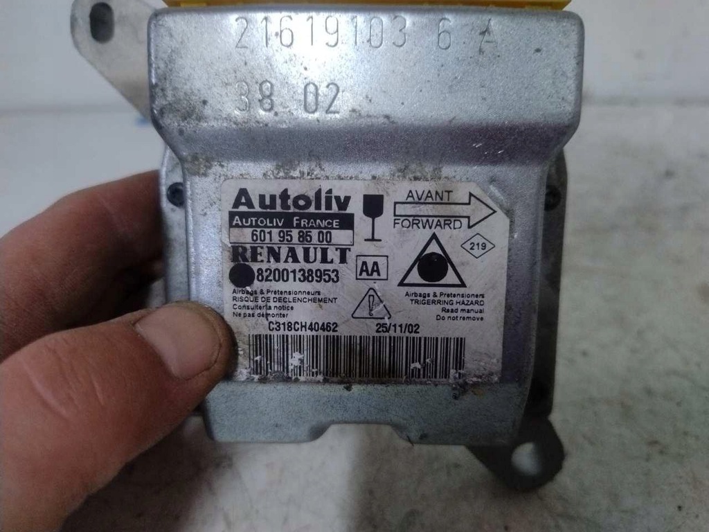 фото №3, Модуль датчик подушка безопасности renault laguna ii 8200138953