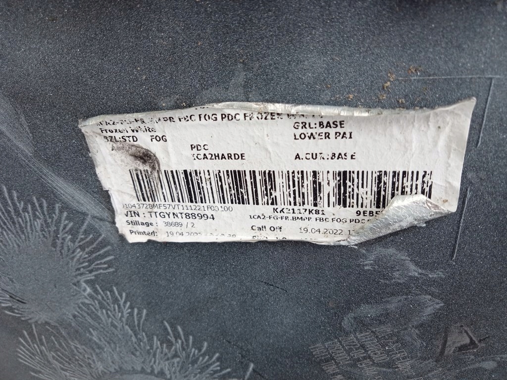 фото №15, Ford transit custom lift 2018-23r. - бампер перед jk21