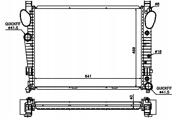 фото №2, Радиатор двигателя mercedes s c215 s w220 sl r
