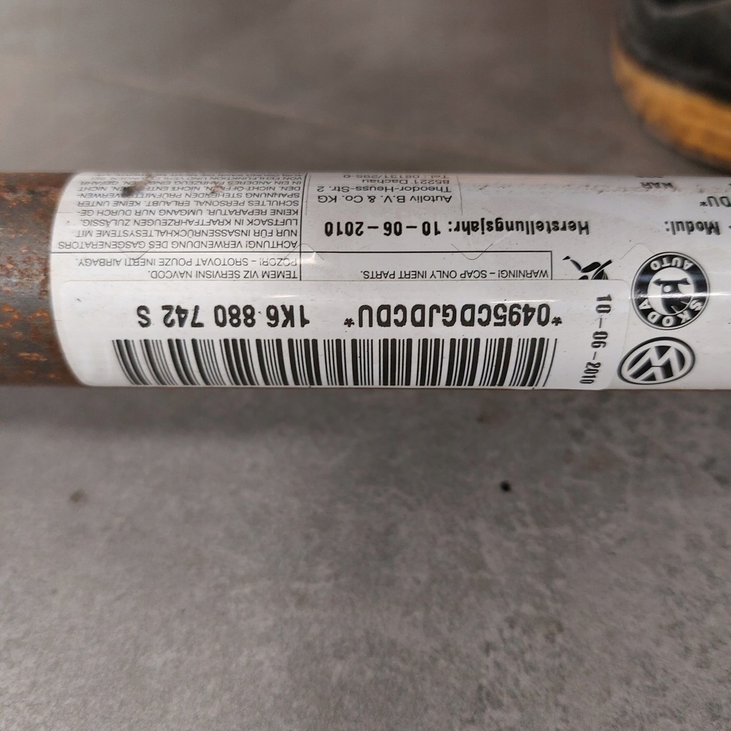 фото №10, Volkswagen golf vi 6 шторка безпеки повітряна права