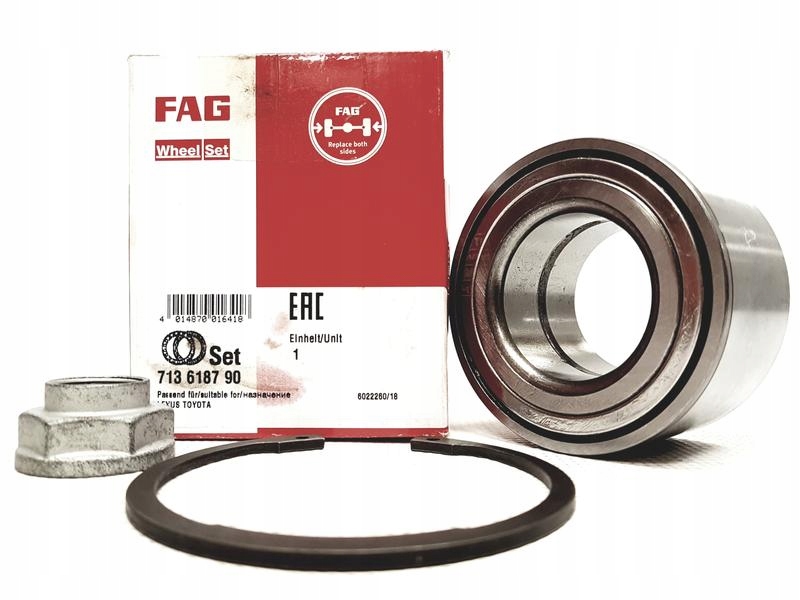 фото №9, Набор подшипник kol toyota previa 00- 713618790/fag шарниры i приводной вал