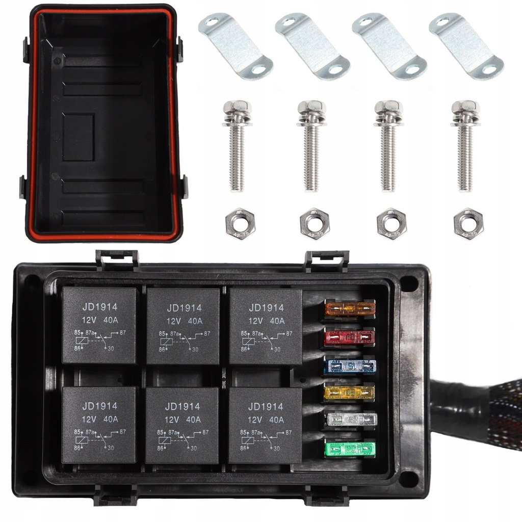 фото №11, Набор коробка реле bezpiecznikowych 12v с жгут трубопровод