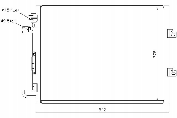 фото №2, Nissens конденсатор кондиционера renault twingo ii 1