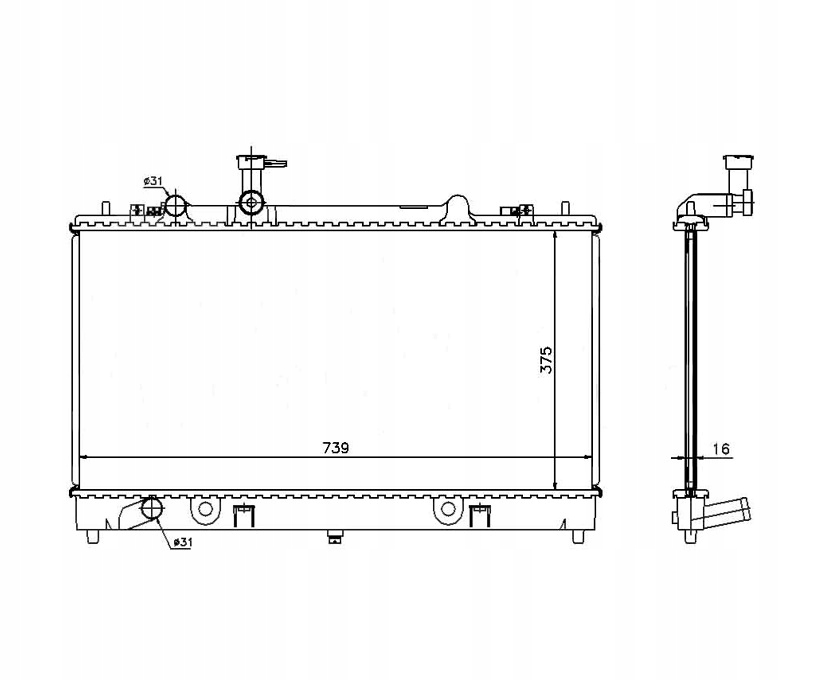 Купить Радиатор mazda 6 02.02- l32715200 новая