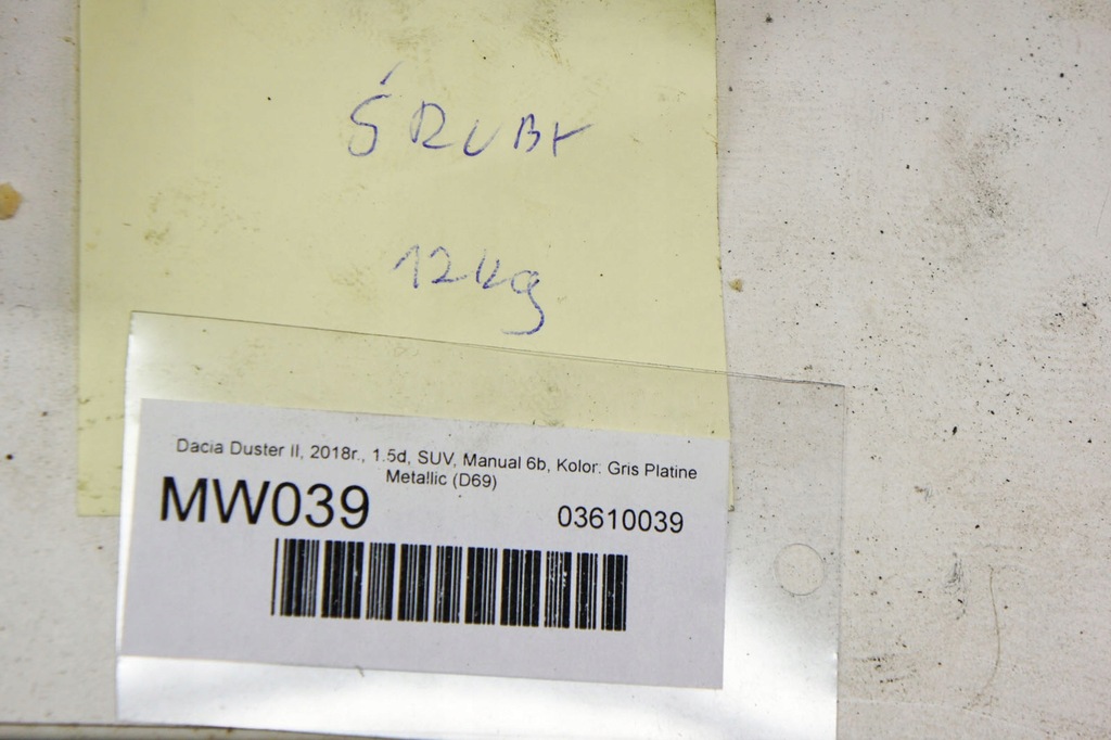 фото №5, Mw039 dacia duster ii болты гайки podkładk 12kg