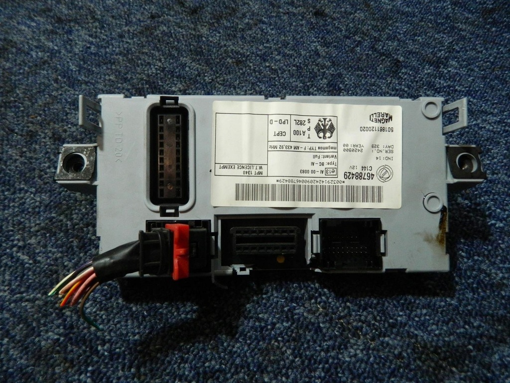 фото №7, Бортовий комп'ютер замок запалювання bsi fiat punto 2 1.2 16v 99-03r.